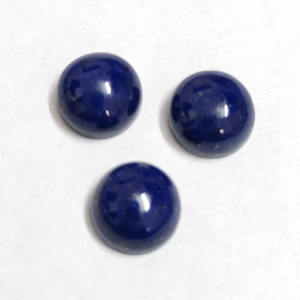Lote de piedras preciosas de 2,6mm, cabujón redondo de lapislázuli Natural de 4mm, 7,65 CTS, venta de piedras preciosas sueltas de alta calidad, 25 uds. - Product Image 5