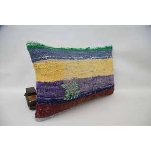 Multicolore 16x24 Pouces Laine Kantha Mosaïque Paisley Patchwork Oreiller Vintage Tissé Lambrissé Grape Design - Product Image 3