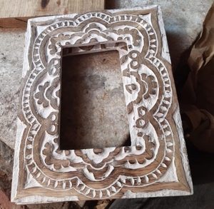 Decorative Photo <b>Frame</b> Rustic Wood Logs Design 6x4 Phot Size Modern Wall <b>Mounted</b> Table Top Memorable Picture Display - Product Image 5