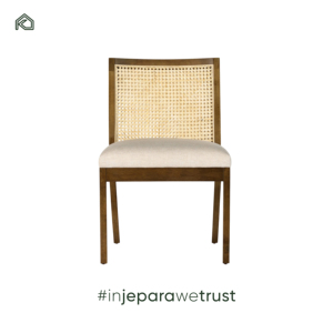 Woven Rattan Back Cafe Living Room Cushion <b>Upholstered</b> Sillas Comedor Cane Restaurant Dining Teak Wood <b>Chair</b> Outdoor Hotel PU - Product Image 2