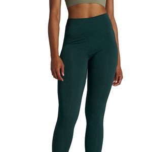 Leggings de yoga de haute qualité les plus vendus avec ceinture pliable leggings respirants avec collants pleine longueur en tissu extensible doux - Product Image 6