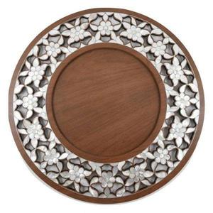 Plateau à chocolat en bois de luxe avec incrustation florale découpée pour Ramadan Eid et cadeau de mariage - Product Image 4