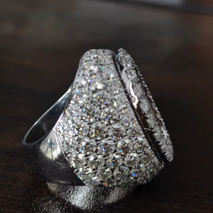 8.00Ct Ice Out Baguette Cut Moissanite Pave Setting Claw Setting White Gold Hip Hop Style Hombres 925 Sterling Silver - Product Image 4