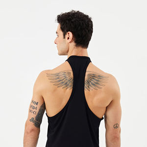 Vêtements de sport sur mesure pour hommes, débardeur de fitness, vente chaude, qualité supérieure, 100% coton respirant, séchage rapide - Product Image 5