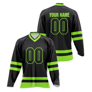 Maillot de hockey sur glace pour hommes 2025, nom et numéro personnalisés, entraînement sportif d'équipe, fitness, hip-hop, fête, loisirs quotidiens - Product Image 1