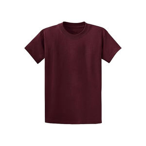 T-shirts unisexes imprimés personnalisés T-shirts pour hommes en coton uni Chemise respirante Vente de gros T-shirt à col rond en coton - Product Image 2