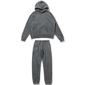 Custom Women's Oversize Two-Piece Sports Jogging Wear Hoodie <b>Pants</b> Winter Jacket Loose Fit Fabric Pattern Decoration Size 3XL - Product Image 2