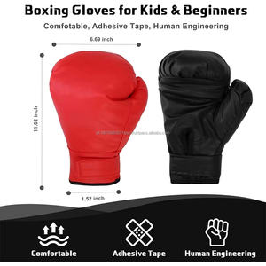 ถุงมือชกคุณภาพสูงสำหรับฝึกซ้อมมืออาชีพ MMA มวยไทย หนัง PU - Product Image 3
