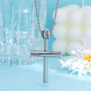 Collar de Moda Personalizado de Acero Inoxidable 316L, Joyería Fina, Collar de Béisbol para Hombres y Mujeres - Product Image 2