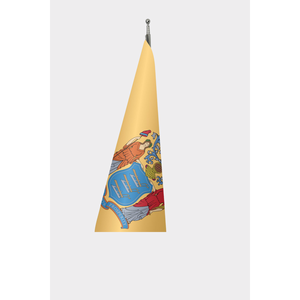 New Jersey Custom Indoor <b>Flag</b> 3x5ft Polyester Aluminum <b>Pole</b> Display Pennant Digital Printing Custom Logo New Jersey Official - Product Image 3