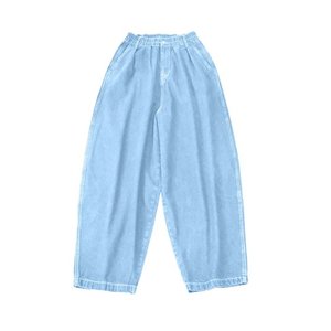 กางเกงยีนส์ขาตรงสำหรับผู้ชาย, กางเกงยีนส์ทรงหลวมน้ำหนักเบามีกระเป๋าของตกแต่งกระดุมขนาดใหญ่7XL 8XL 6XL ฤดูร้อน - Product Image 4