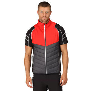 OEM respirant hommes matelassé couleur bloc fermeture éclair Softshell veste col montant avec manches attachables pour l'hiver - Product Image 4