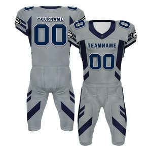 Uniformes de fútbol americano cosidos de alta calidad, diseños de equipo, camisetas personalizadas, uniformes deportivos transpirables duraderos - Product Image 5