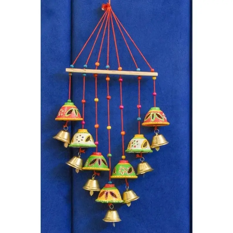 Handmade Wind Chime Multi Color Beaded Wind Chime House Warming Boho Garden Hanging Bell Wind Chime For indoor & outdoor