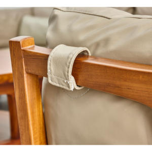 Elegante y moderno marco de madera de teca sofá de 3 plazas de sofá conjunto de muebles para sala de estar - Product Image 3