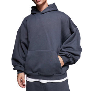 Sudadera con Capucha Oversize para Hombre, Estilo Boxy, con Hombros Caídos, Personalizada con Logotipo, Tejido French Terry 100% Algodón, Invierno, OEM 2026 - Product Image 4