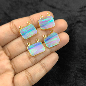 Opale de feu mélange pendentifs à breloques en gros fabrication de bijoux à bricoler soi-même - Product Image 3