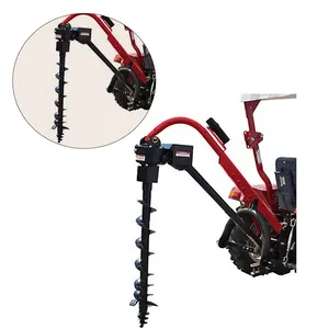 Power cultivator Small and medium Tractor Hydraulic Post Hole Digger With Hoists Mini Tractor Post Hole Digger