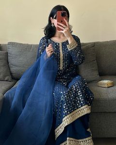 Trajes Palazzo de diseñador para mujer, Ropa Étnica elegante y de moda para bodas, fiestas y celebraciones festivas - Product Image 3