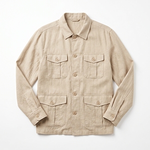Men's Winter Solid Polyester/Cotton Cargo <b>Jacket</b> <b>Lightweight</b> Utility Casual XL OEM ODM Wholesale Factory Custom Logo Low MOQ - Product Image 4