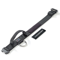 Collier tactique robuste pour chien avec boucle à dégagement rapide, doublure en néoprène, patchs personnalisables, anneau en D en acier inoxydable pour toutes les races