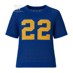 Greek Sigma Gamma Rho Sorority Ropa Auto tejido Crochet Acrílico Fútbol americano Fútbol Jersey - Product Image 1