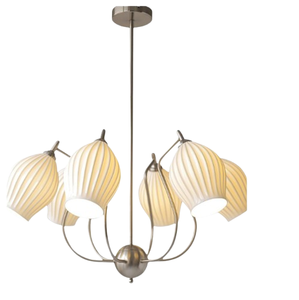 Ceiling <b>Light</b> Brass Metal <b>Chandelier</b> for Home Office and Stylish Home 3D Printed Hanging <b>Bedroom</b> <b>Light</b> Living Room Decoration - Product Image 2