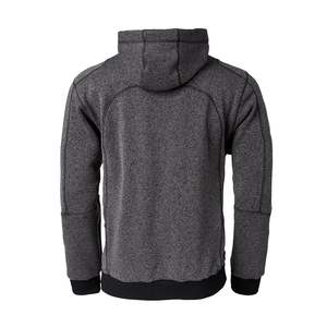 Custom Wholesale Men Fleece Hoodie Soft Knit Jacket Warm Inner Fleece <b>Red</b> Zip & Drawstring Side Pockets 300GSM Cotton - Product Image 3