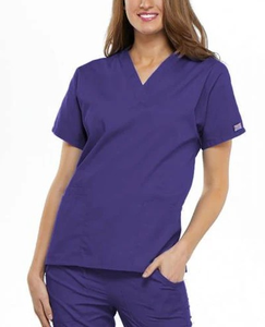 ผ้าคอตตอน/โพลีชุดยูนิฟอร์มสครับสำหรับโรงพยาบาลใช้ได้ทั้งชายและหญิงพิมพ์โลโก้หลากสีหลายขนาด - Product Image 5