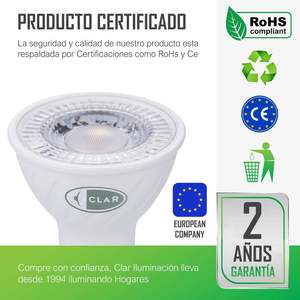 Bombillas LED GU5.3/MR16 de 7W, Solución de Iluminación Dicroica de Bajo Consumo - Product Image 1