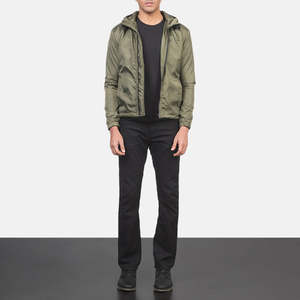 Chaqueta Cortavientos con Capucha para Hombre Jimmy Green, Técnica, para Exteriores, con Forro Acolchado y Manga Larga - Product Image 3
