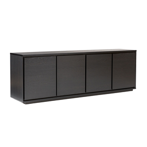 Mueble de TV Moderno de Madera Maciza con Gran Espacio de Almacenamiento, Diseño Minimalista, Consola Multimedia para Sala de Estar - Product Image 2