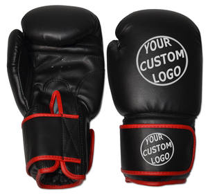 Guantes de boxeo de cuero de vaca genuino de alta calidad Diseño personalizado para un entrenamiento superior Perforación Hecho en Pakistán - Product Image 2