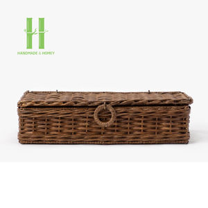 กล่องทิชชู่หวายธรรมชาติ2ชิ้นเป็นมิตรต่อสิ่งแวดล้อมใช้สำหรับตกแต่งบรรจุภัณฑ์แบบกำหนดเองผลิตในเวียดนาม - Product Image 2