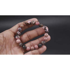 8 mm Smooth Round Beaded 7 Inches Rhodochrosite Healing Crystal <b>Bracelet</b> Crystal <b>Bracelets</b> & <b>Bangles</b> - Product Image 6