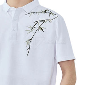 Camiseta Polo de Color Sólido Bordada Fabricada en Pakistán para Hombre, Camiseta Polo con Logotipo Personalizado Bordado para Hombre - Product Image 5