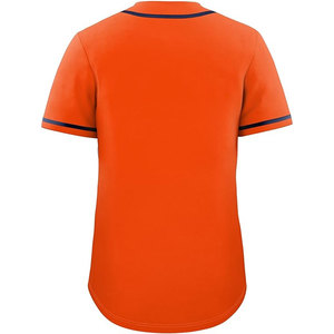 ชุดเบสบอลแขนสั้นสำหรับผู้ชายเสื้อเบสบอลผ้าตาข่ายเรียบ - Product Image 3