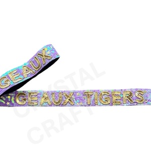 GO JAGS Sangles de sac en perles de rocaille personnalisées en or blanc Sangle de sac à main perlée pour sacs Accessoires de mode - Product Image 3