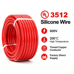 Cable de Silicona UL3512 de 600V, Cable Flexible de Alta Temperatura con Conductor de Cobre Estañado para Equipos Industriales - Product Image 1