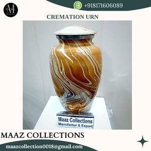 Urnas de Cremación para Adultos de Latón Hechas a Mano Personalizadas al por Mayor, Diseño Moderno de 10 Pulgadas, Estilo Americano Plateado, Artículos Funerarios para Hombres - Product Image 3