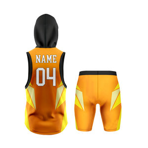 Logotipo personalizado Compresión juvenil con capucha American 7v7 Jersey Sudadera con capucha sin mangas Sublimado 7 en 7 Bandera Uniformes de fútbol - Product Image 2