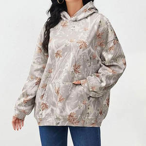 เสื้อสเวตเตอร์ผ้าฝ้ายมีฮู้ดเสื้อสเวตเตอร์มีฮู้ดเสื้อลำลองทรงหลวมสไตล์ฤดูหนาวมีโลโก้ด้านหน้า - Product Image 4