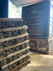 MANCHE DE BALAI EN BOIS BROOMSTICK FABRICURE NATUREL/PVC BÂTON DE VADROUILLE EN BOIS ENDUIT NOIR CAP DU VIETNAM + 84855014447 - Product Image 3