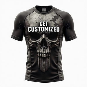 Protector de sarpullido personalizado con mangas cortas completas para flexibilidad y rendimiento cómodo kimono de jiu jitsu - Product Image 2