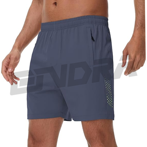 กางเกงขาสั้นออกกำลังกายสำหรับผู้ชายแห้งเร็ว5นิ้วกางเกงขาสั้นสำหรับใส่วิ่งน้ำหนักเบาชุดออกกำลังกายระบายอากาศได้ดี - Product Image 1