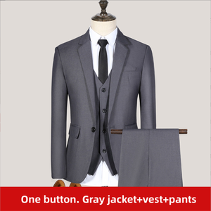 ชุดสูทผู้ชายใหม่ 2025 คุณภาพสูง ดีไซน์เนอร์ แฟชั่นธุรกิจ ชุดสูทสั่งตัด ชุดสูทแต่งงาน เสื้อเบลเซอร์ กางเกง ชุดสูทสำเร็จรูปสำหรับผู้ชาย - Product Image 3