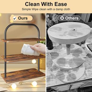 แม่พิมพ์อีพ็อกซี่เรซินตั้งคัพเค้กไม้3ชั้น - Product Image 5