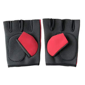 Gants de cyclisme demi-doigt de conception personnalisée de haute qualité matériau PU respirant nouveauté gants de vélo courts - Product Image 3
