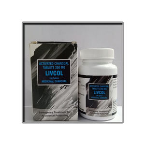 Meilleur Livcol 250mg extrait de plantes comprimés de charbon actif indien en gros approvisionnement en soins de santé en vrac - Product Image 1