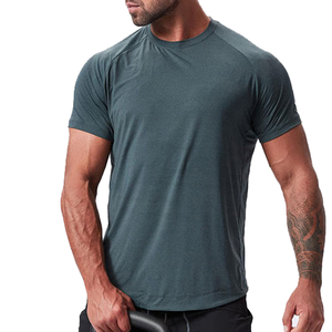 Camiseta Minimalista de Cuello Redondo para Hombre, Ligera, 100% Algodón, Tacto Suave, Corte Regular, Informal, Transpirable, de Secado Rápido - Product Image 3